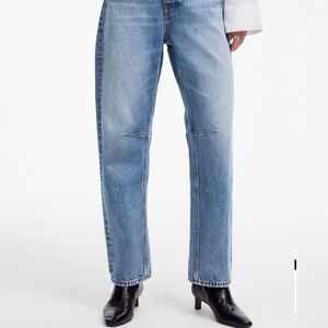 Madewell Petite Darted Barrel-Leg Jean